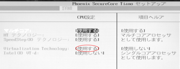 VirtualBox BIOS 画面